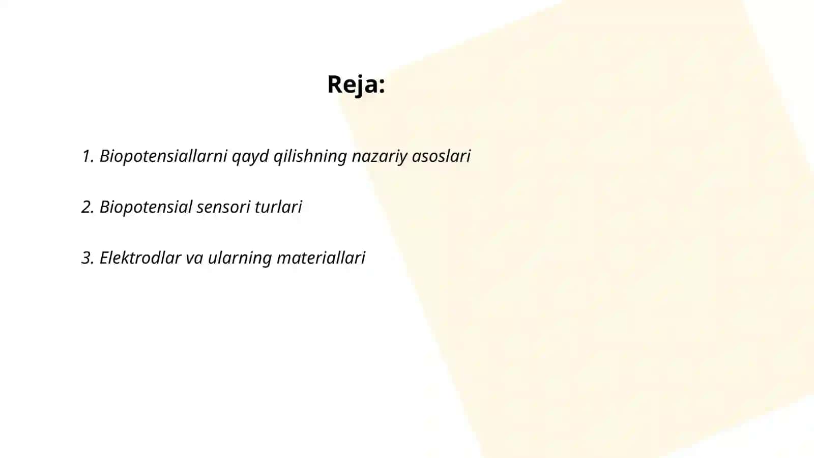 Biopotensiallarni qayd qilish 2
