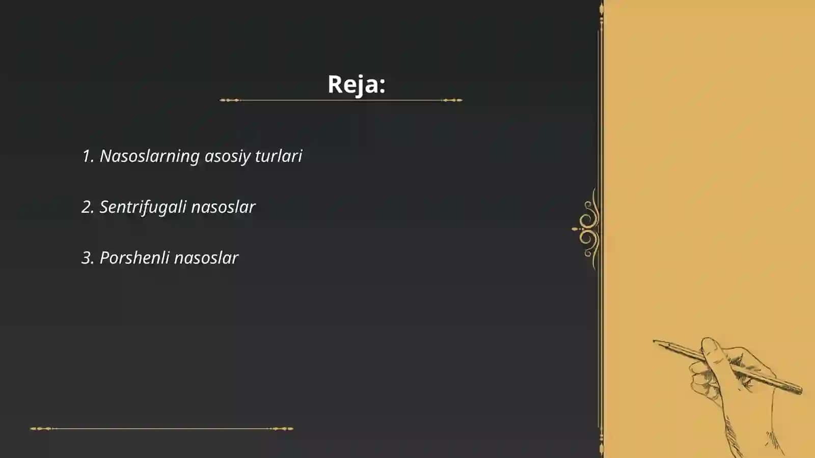 Nasos turlari bilan tanishish 2