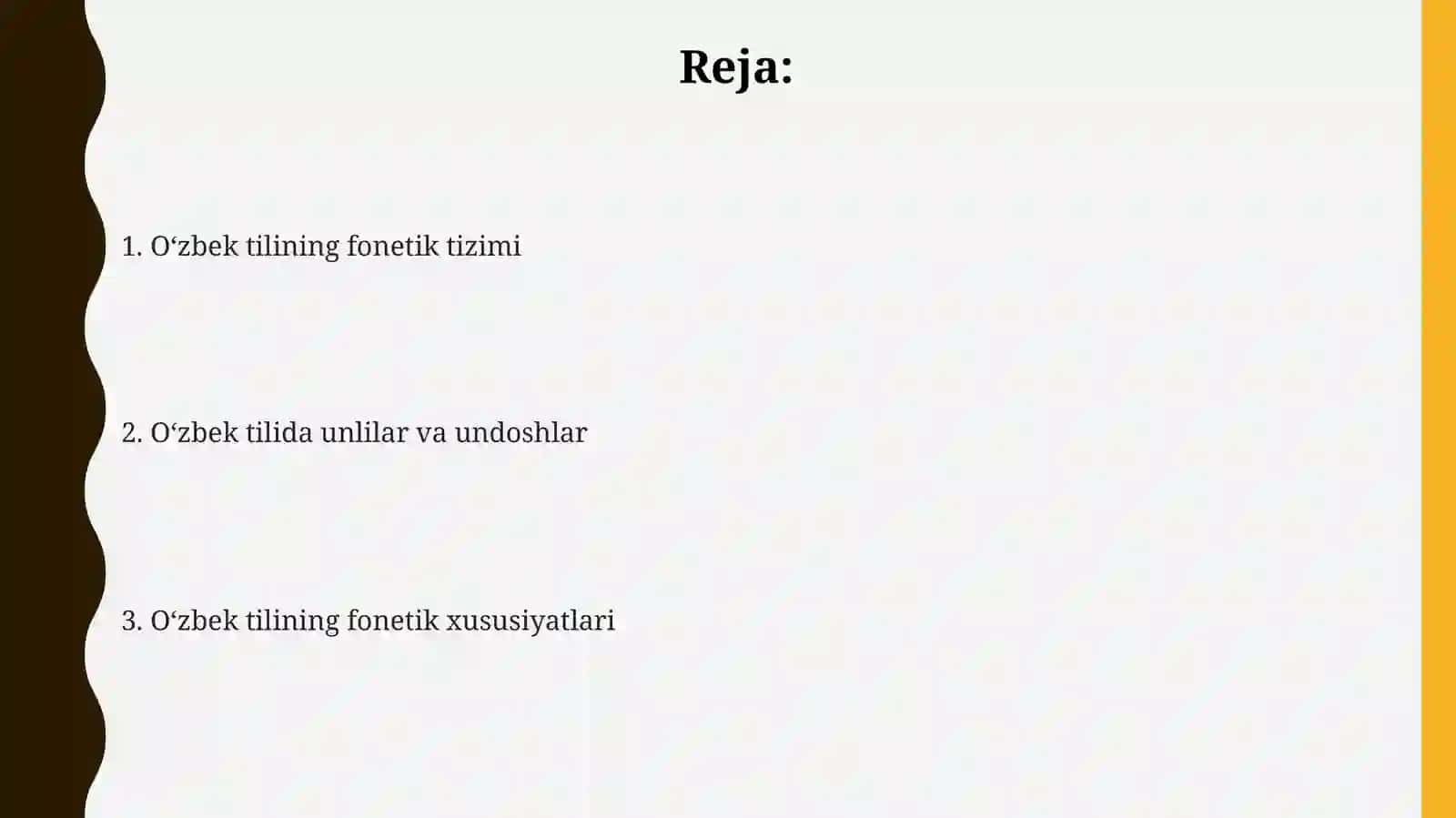 Oʻzbek tilining fonetik tizimi 2