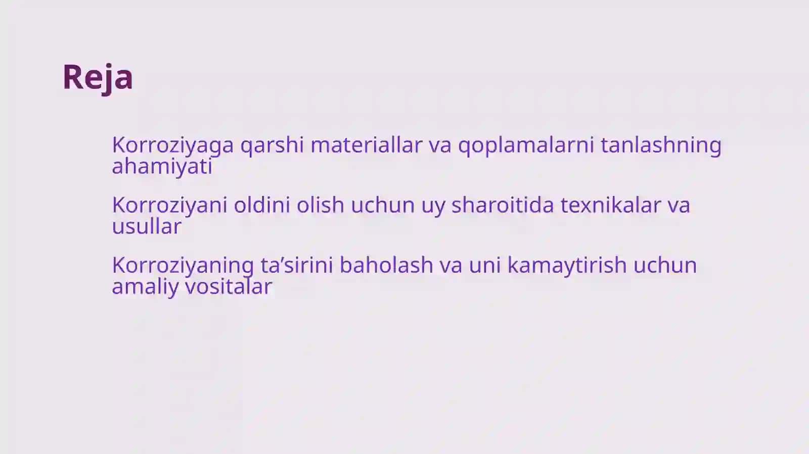 Uyda korroziyani kamaytirish yo‘llari 2