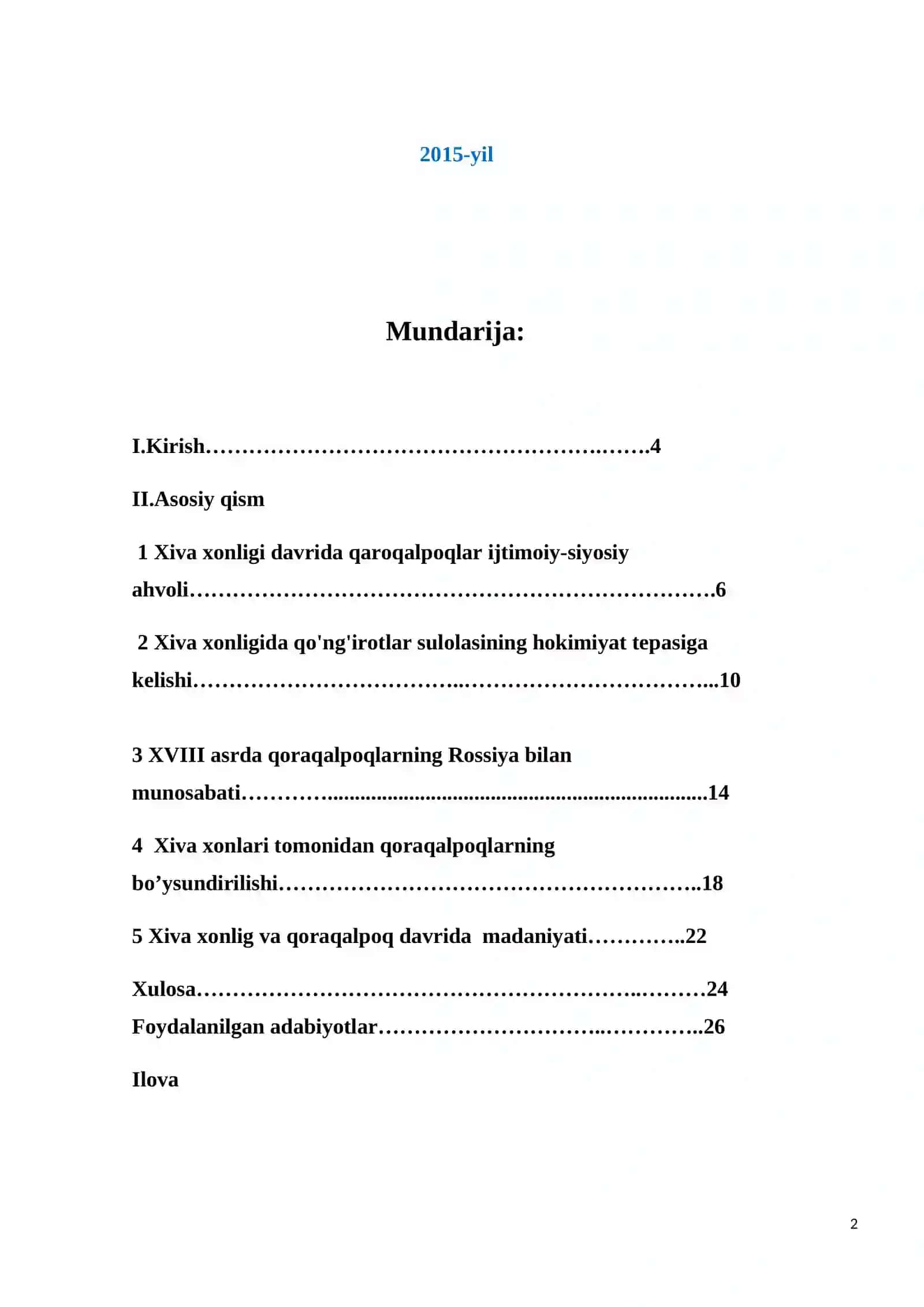 Xiva xonligi va qoraqalpoqlar munosabatlari 2