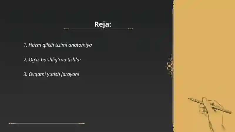 Ovqat hazm qilish sistemasi 2