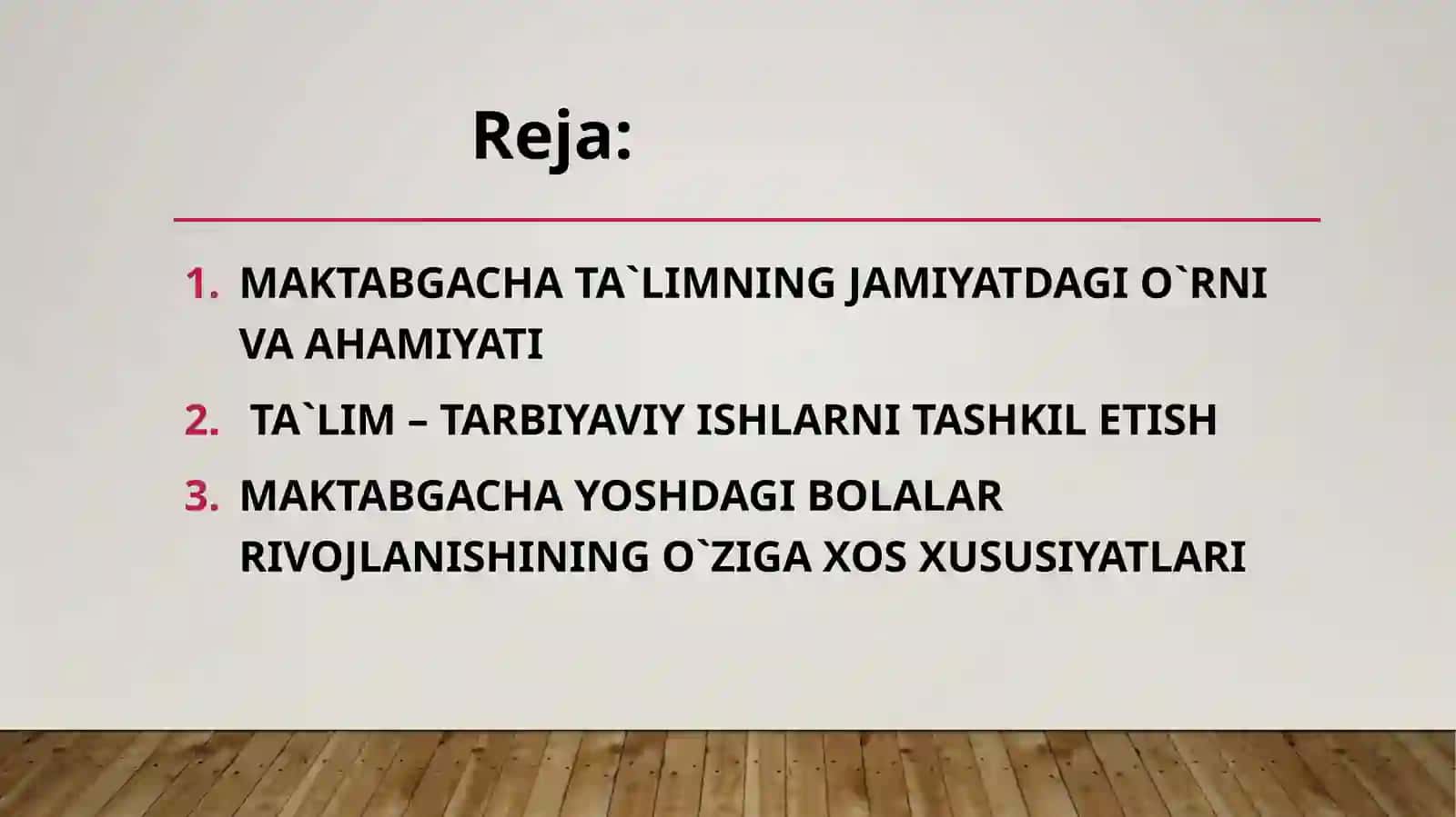 Maktabgacha ta`lim tashkiloti va ularni tashkil etsh 2