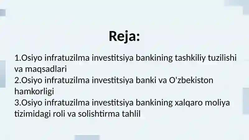 Osiyo infratuzilma investitsiya banki 2