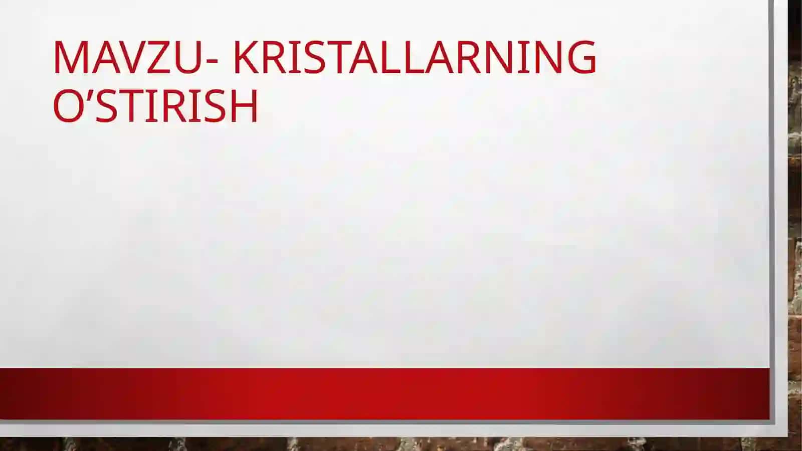 KRISTALLARNING O’STIRISH 2