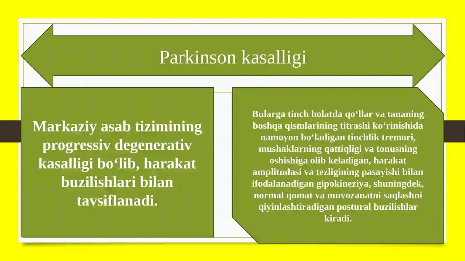 Parkinson kasalligi 2