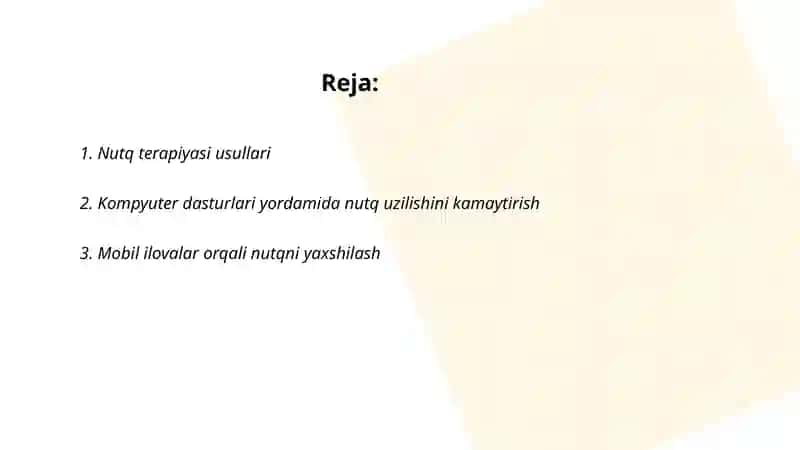 Nutq buzilishi boʻlgan shaxslar uchun assistiv (yordamchi) vositalar 2