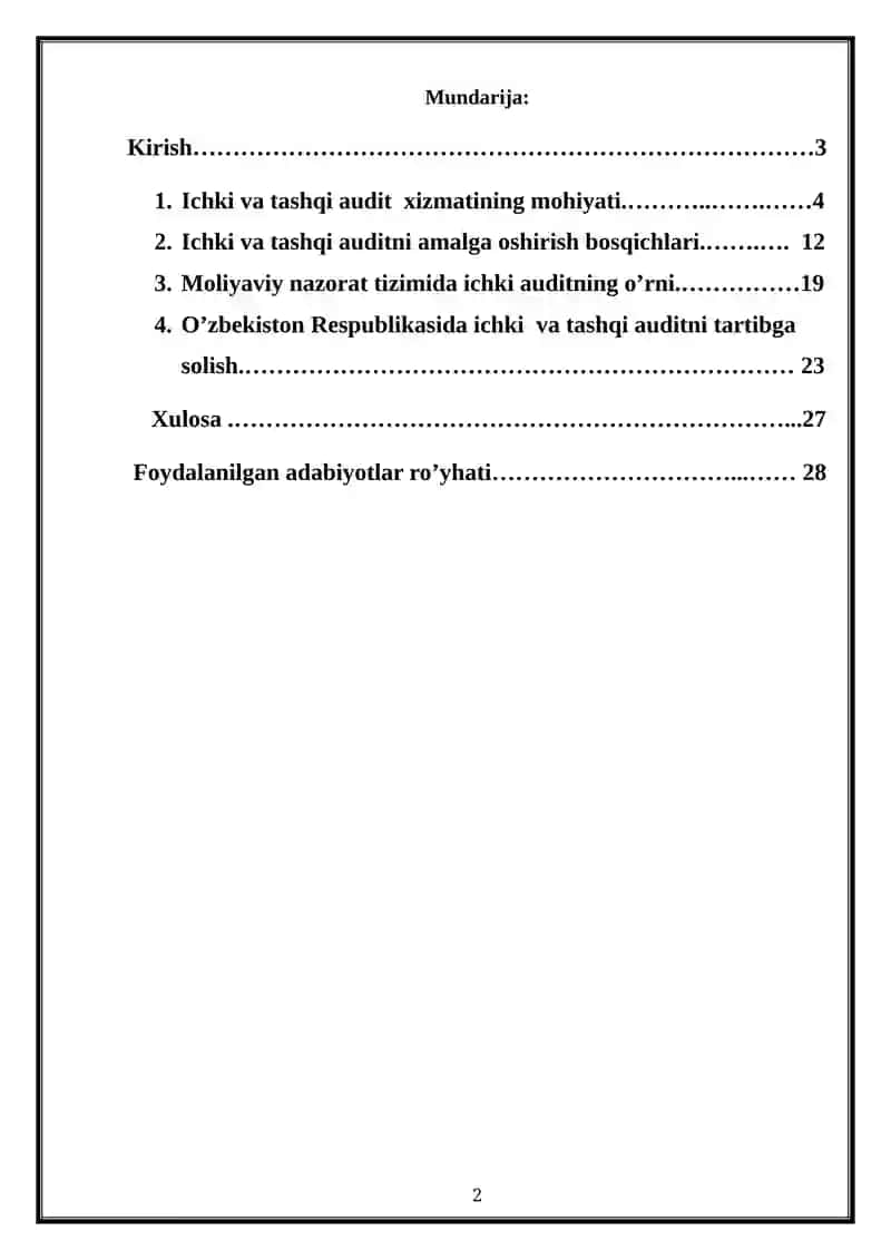 Ichki va tashqi auditning mohiyati 2