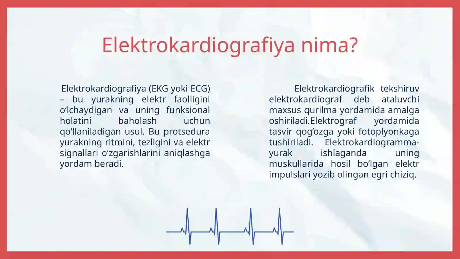 Elektrokardiografiya(EKG) 2