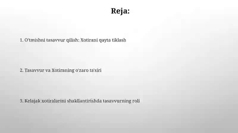 Xotira Saroyi Texnikalari 2