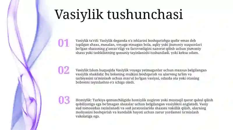Vasiylik Va Homiylik 2