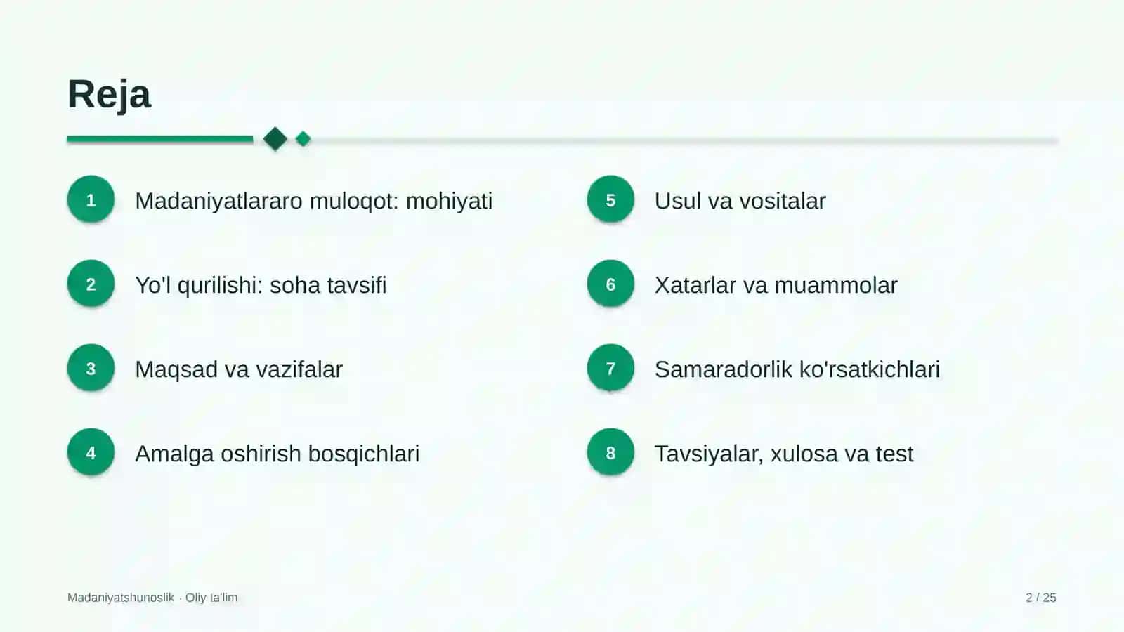 Yo'l qurilishida madaniyatlararo muloqot 2
