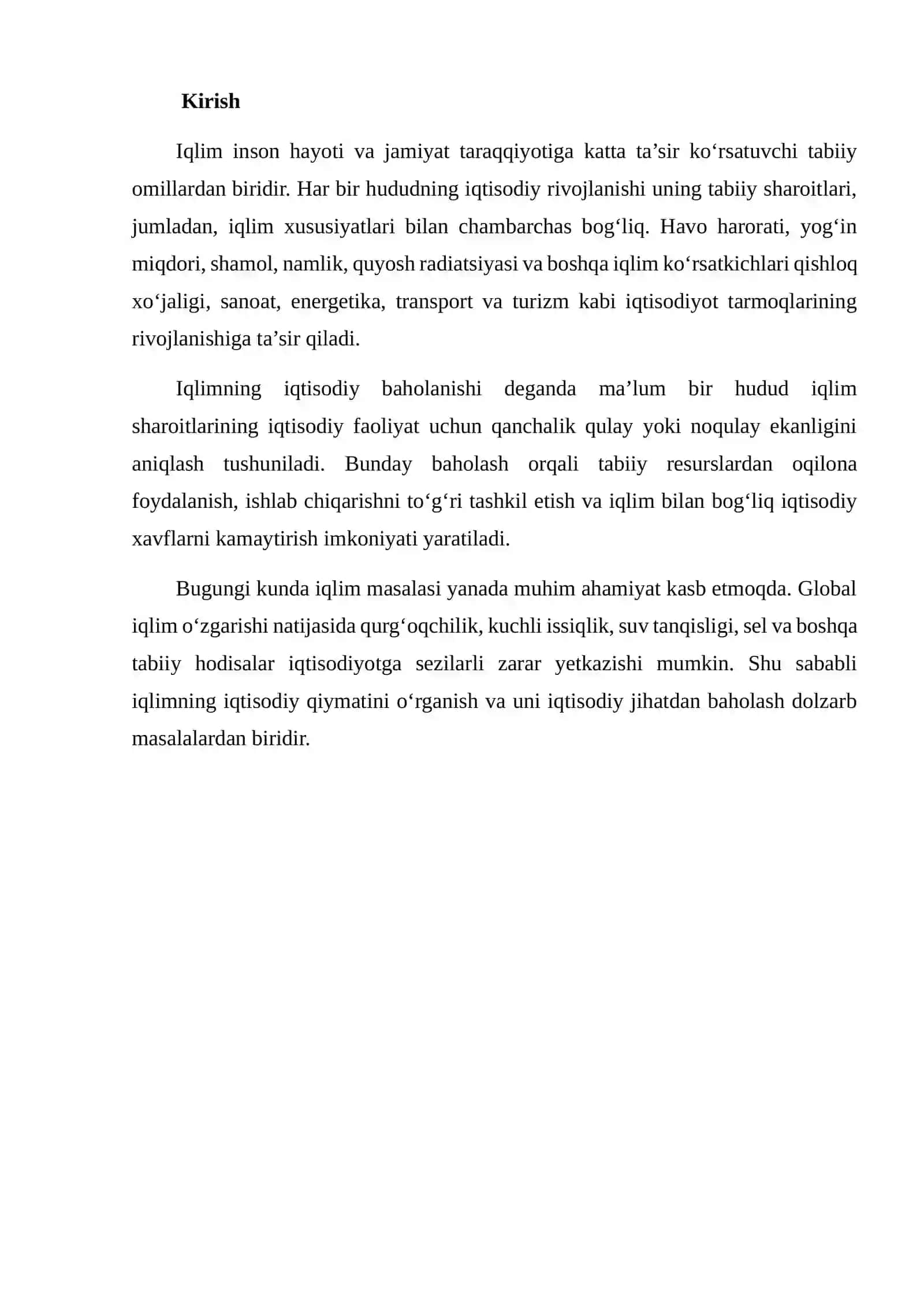 IQLIMNING IQTISODIY BAHOLANISHI 2