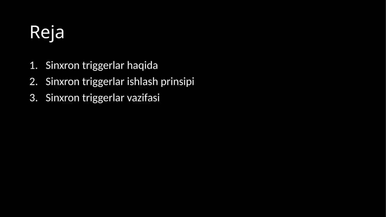 SINXRON TRIGGERLAR 2