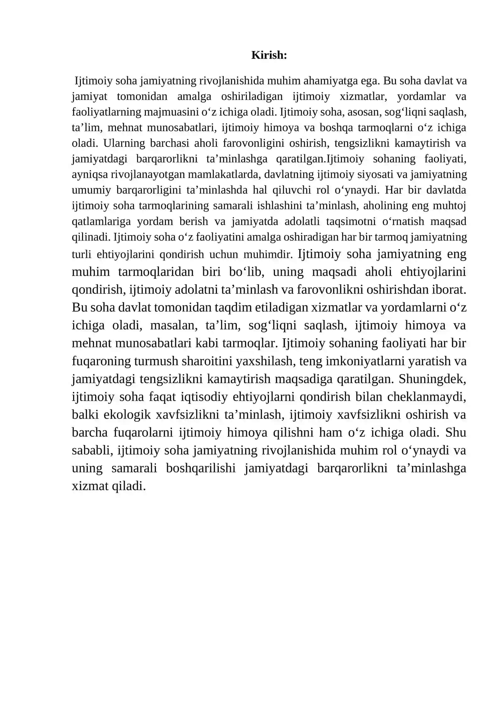 Ijtimoiy soha tushunchasi va uning faoliyati 2