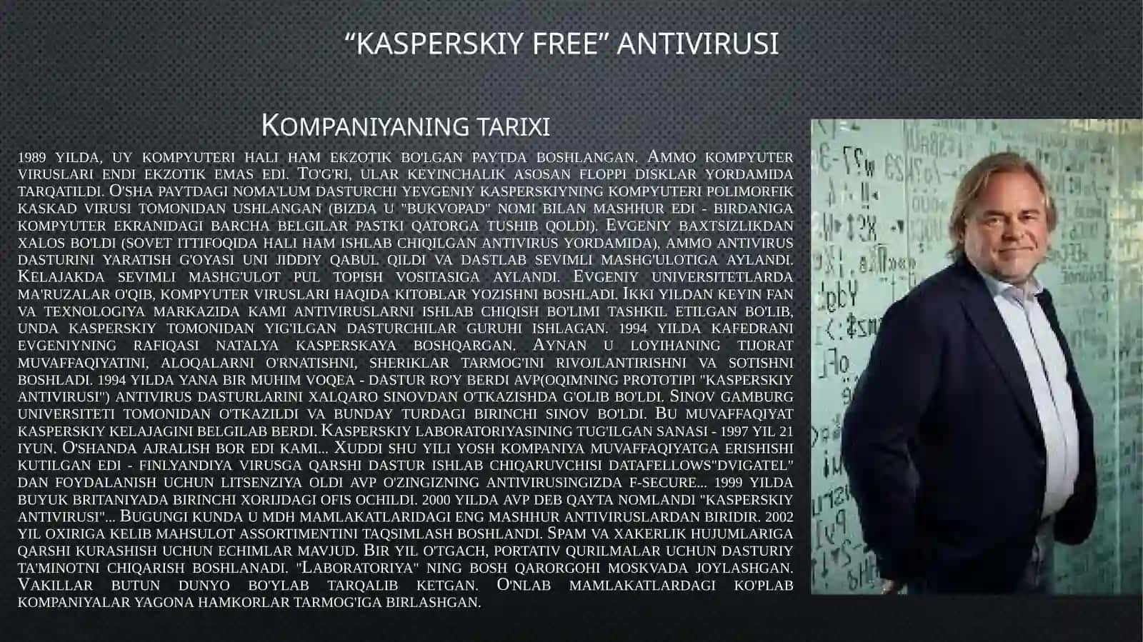 Kasperskiy, Doctor Web Va Eset Nod 32 Antivirus dasturlari 2