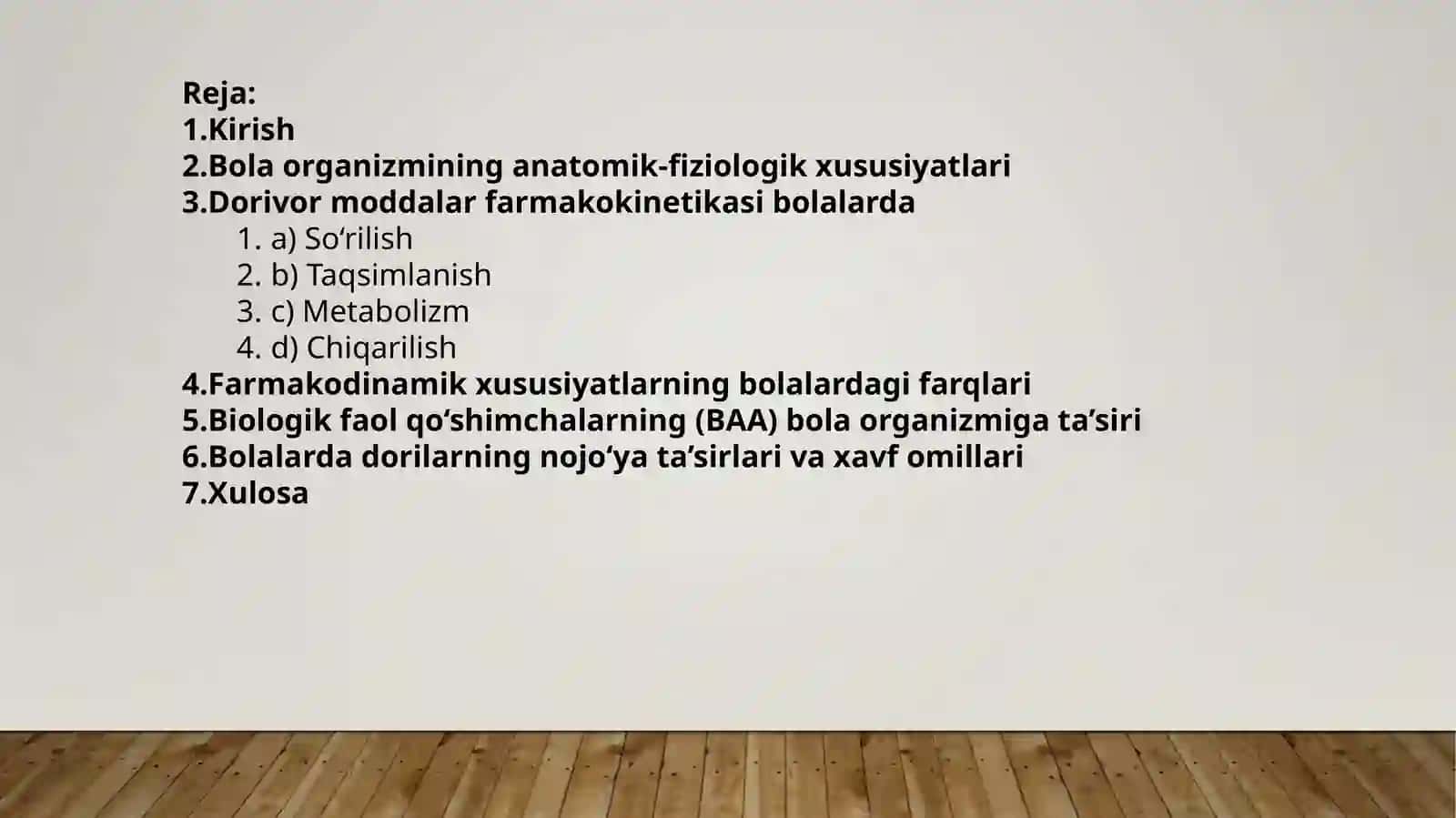 Biologik faol moddalarning bola organizmiga ta’siri 2