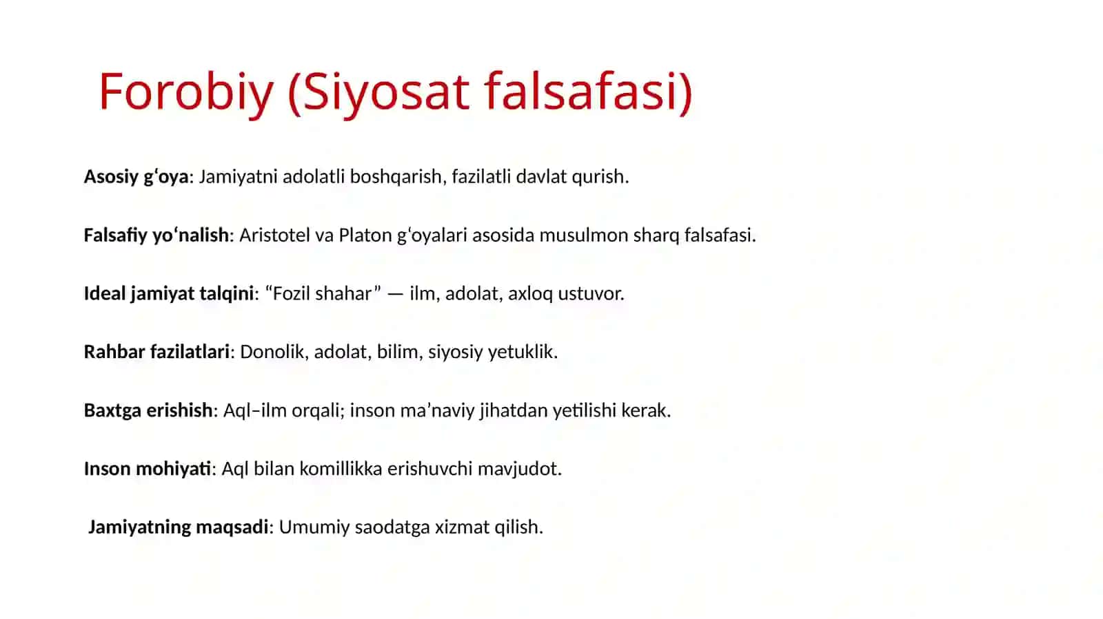 ABU NASR FOROBIY VA IMOM G‘AZZOLIY QARASHLARINING QIYOSIY TAHLILI 2