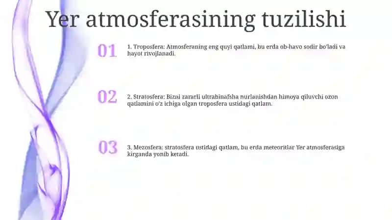 Atmosfera Qavatlariga Ta'Rif 2