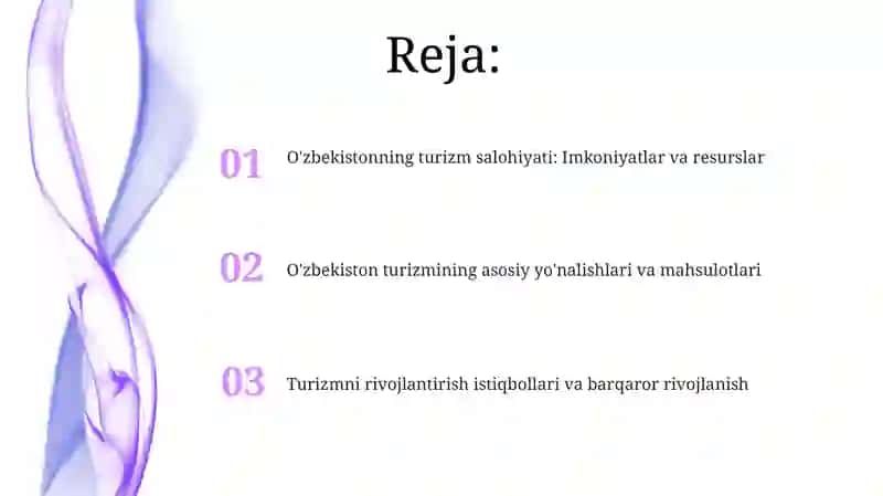 O'zbekistonning turizm resurslari 2