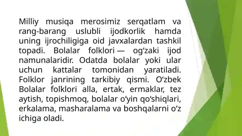 Bolalar qo‘shiqlari 2