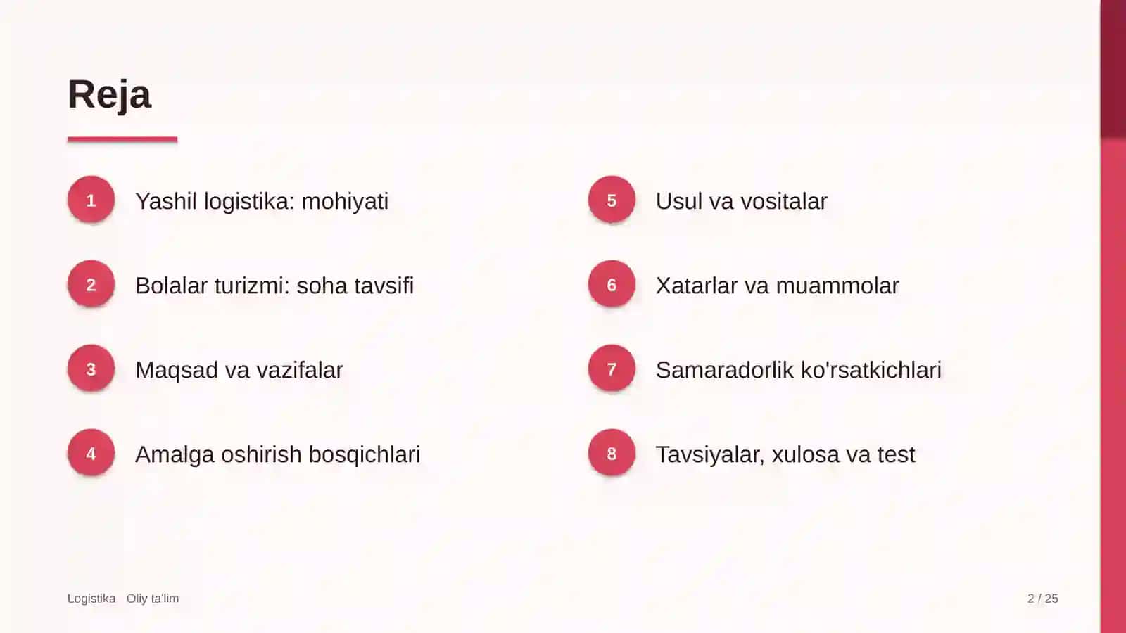 Bolalar turizmida yashil logistika 2