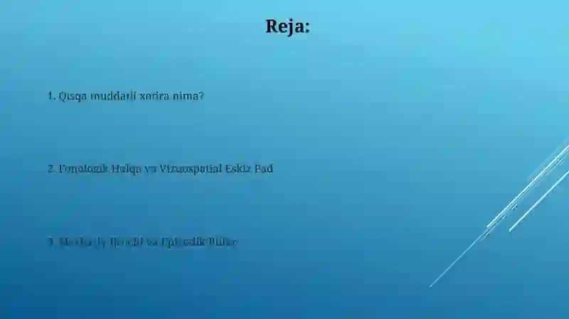 Tezkor xotira va uning turlari bilan tanishish 2