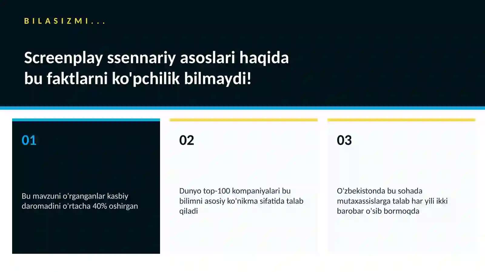 Screenplay ssennariy asoslari 2