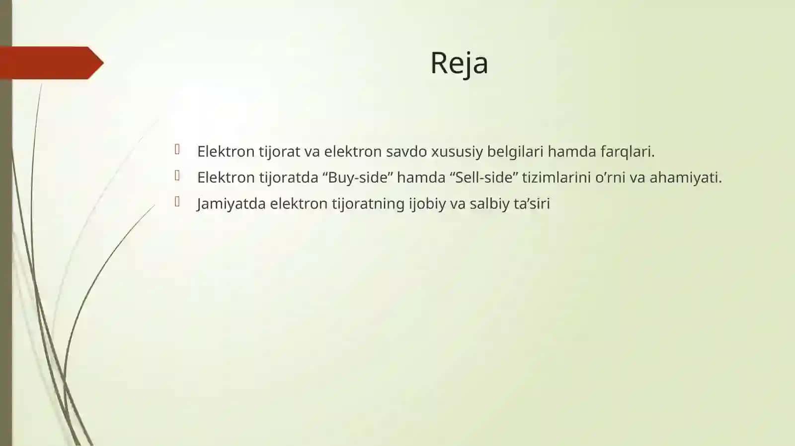Elekrton savdoni rivoilantirish xususiyatlar 2