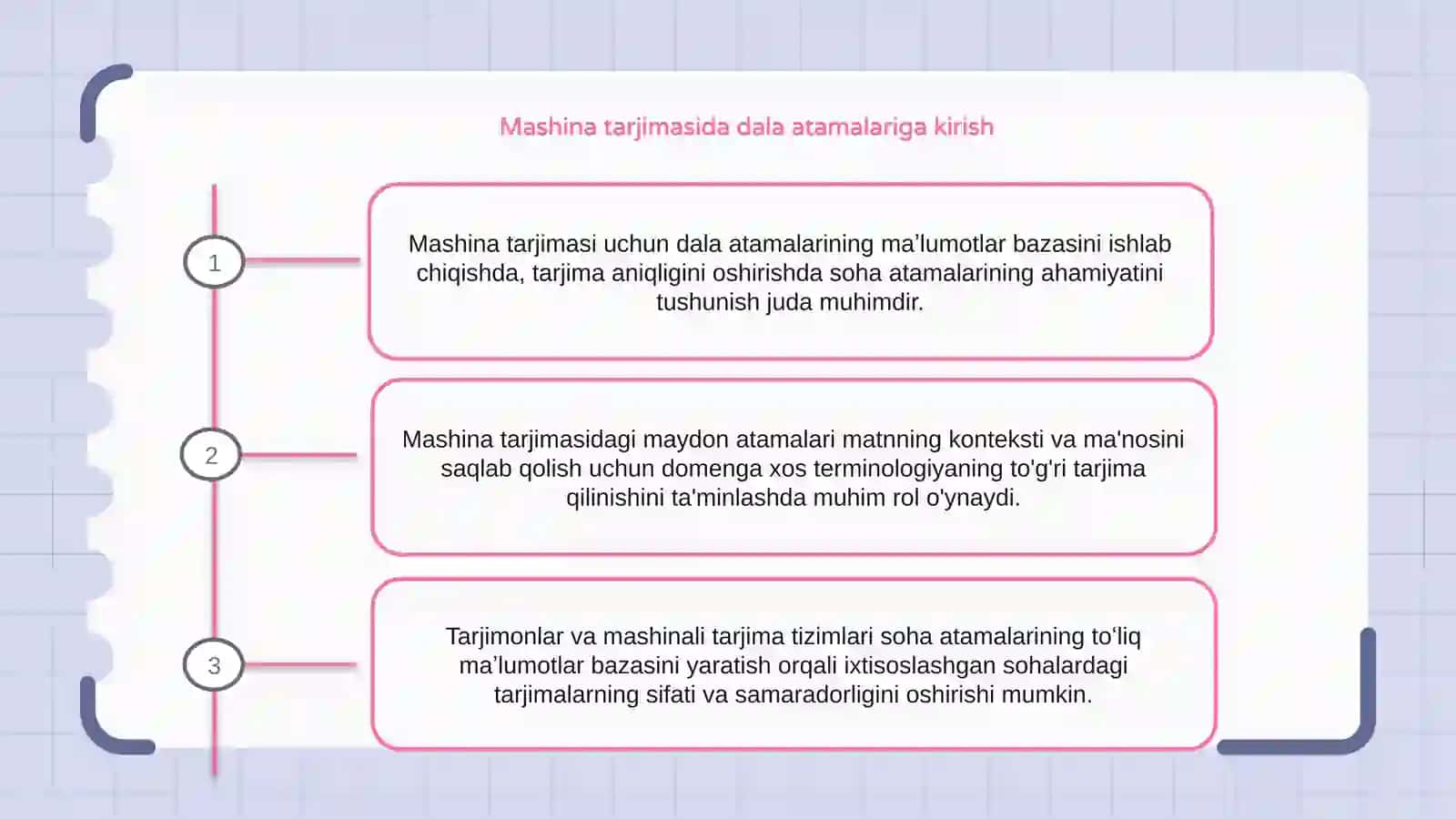Mashina tarjimasi uchun sohaviy terminlar bazasini shakllantirish 2