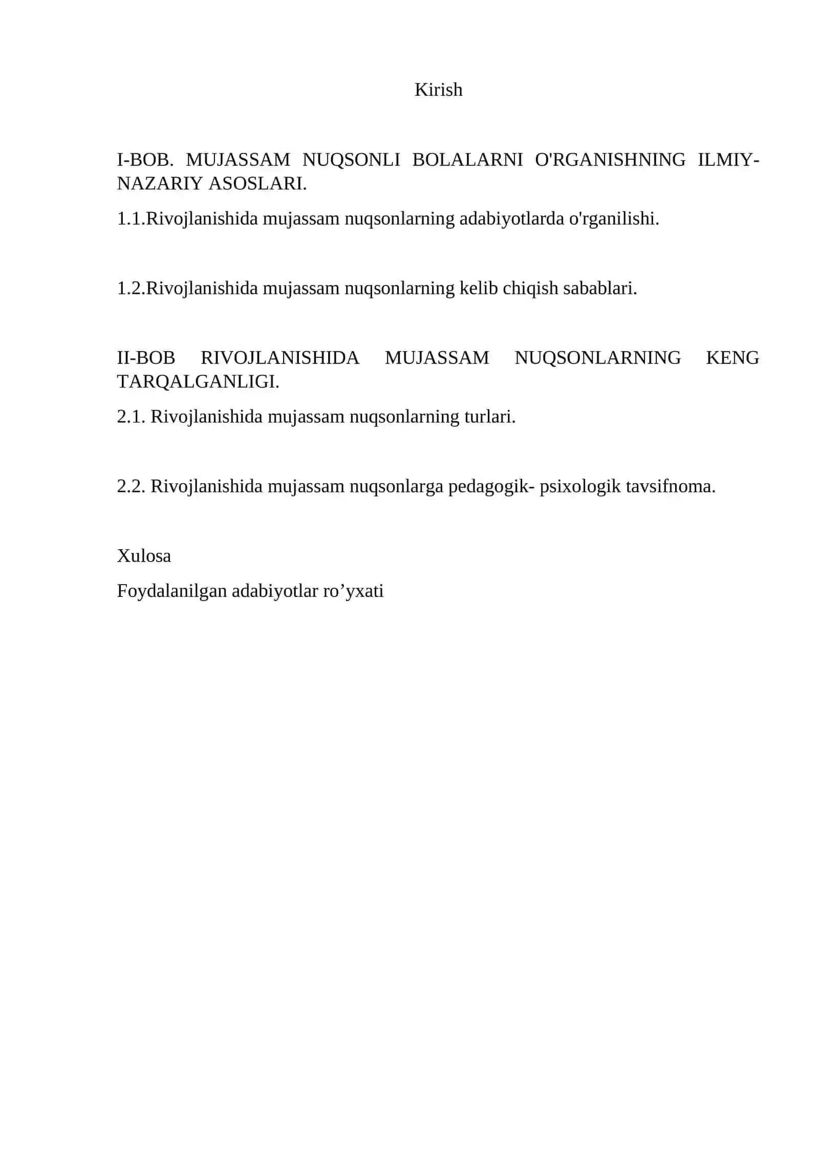 RIVOJLANISHIDA NUQSONGA EGA BOLALAR GURUHLARI 2
