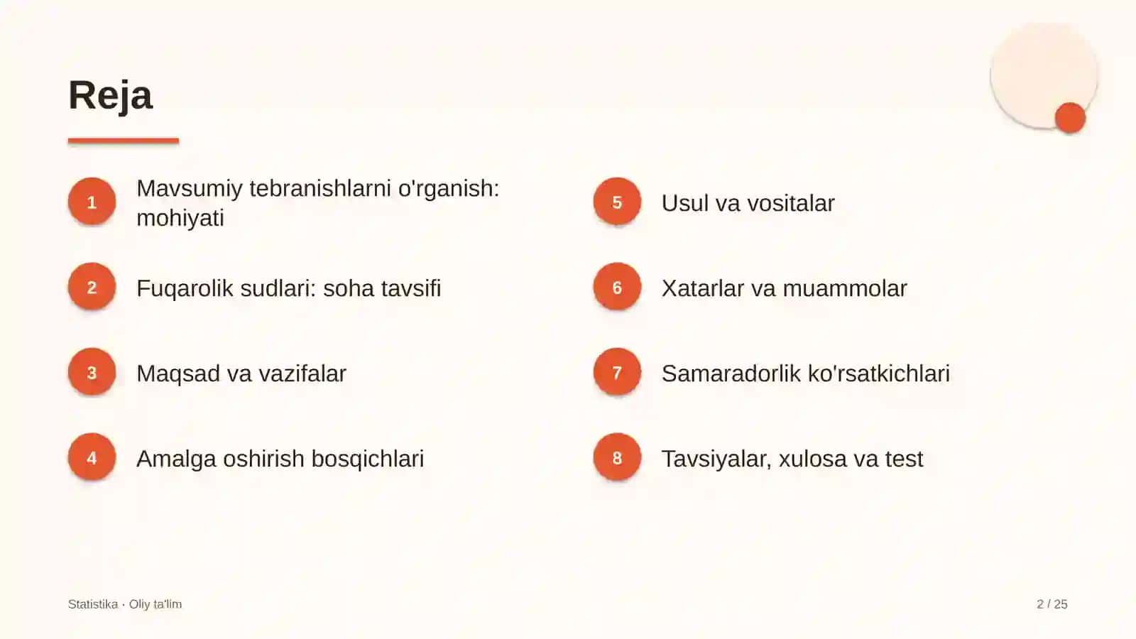 fuqarolik sudlarida mavsumiy tebranishlarni o'rganish 3009 2