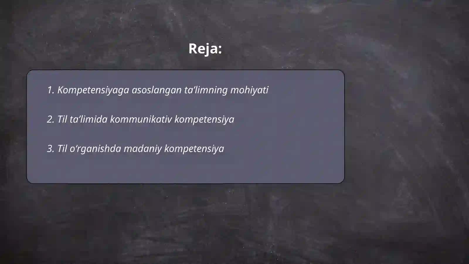 Til taʼlimida konpetensiyaviylil mavzusida blits soʻrov oʻtkazish 2