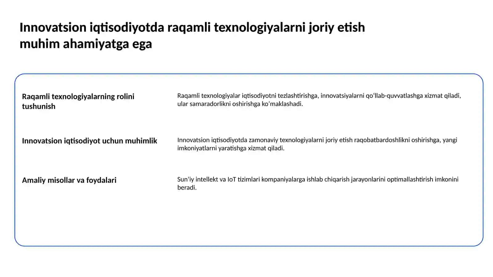 ISROIL innovatsion iqtisodiyoti 2