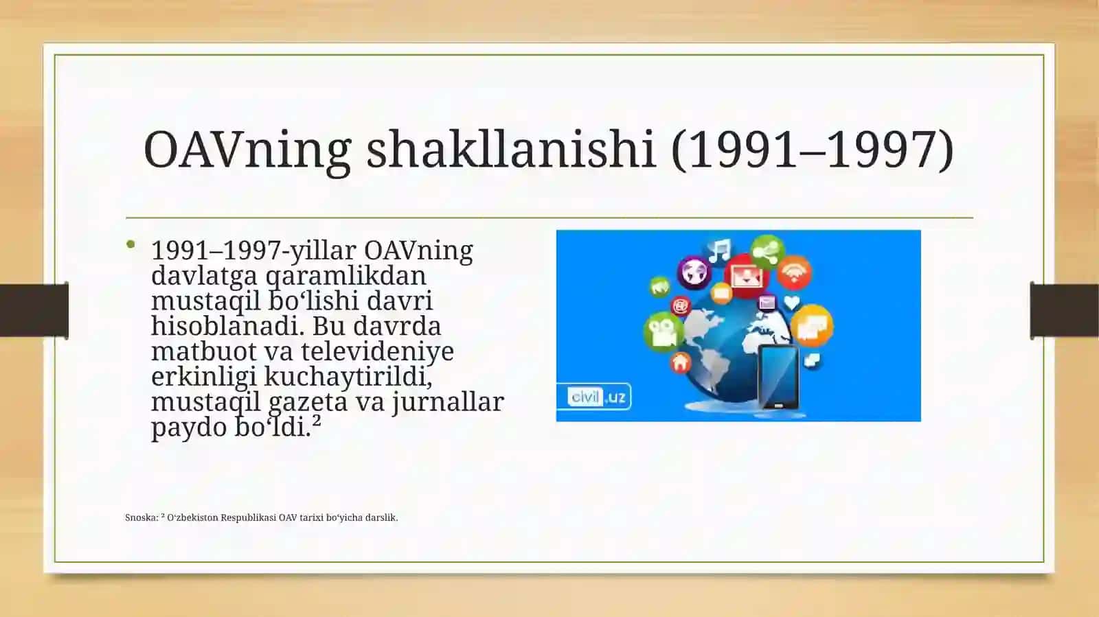 OAVning shakllanishi (1991–1997) 2
