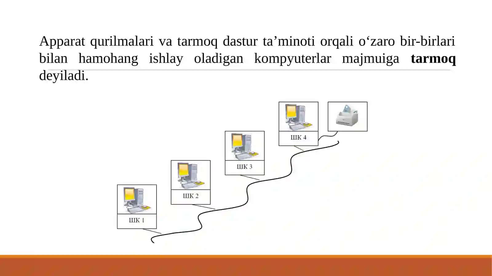 KOMPYUTER TARMOG’I TURLARI VA ULARNI TASHKIL ETISH 2