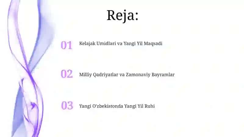 Yangi Oʻzbekistonda yangi yil shukuhi 2