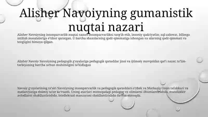 Alisher Navoiyning Pedagogik Qarashlari 2
