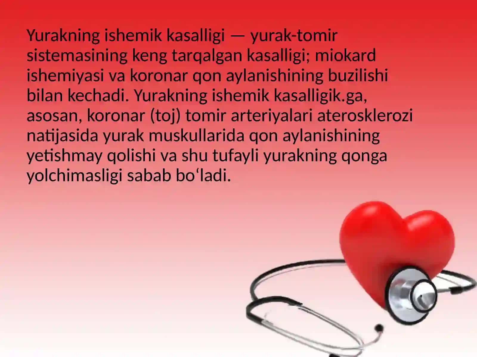 Yurakning ishemik kasalligi (Yurak ishemik kasalliklari) 2