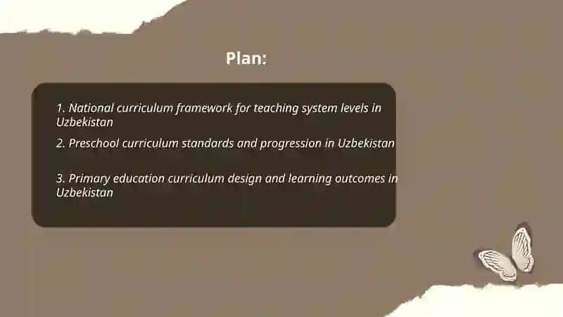 Curriculum in teaching system levels of Uzbekistan 2