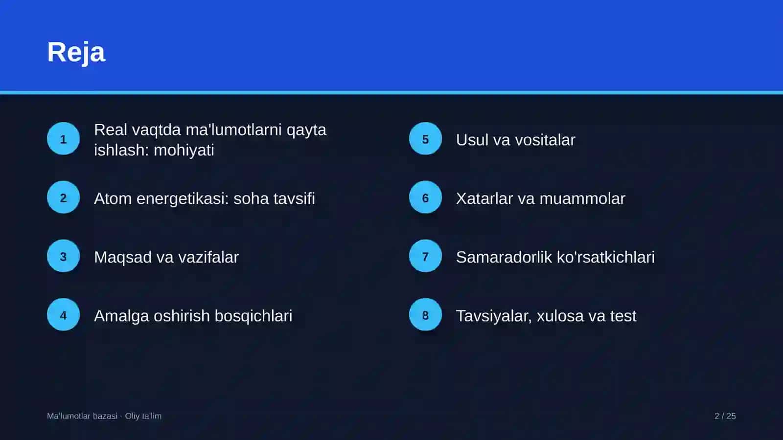 Real vaqtda ma'lumotlarni qayta ishlash: mohiyati 2