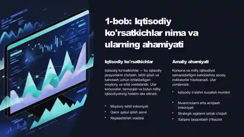 Umumiy va o‘rtacha iqtisodiy ko‘rsatkichlar va ularning algoritmi 2