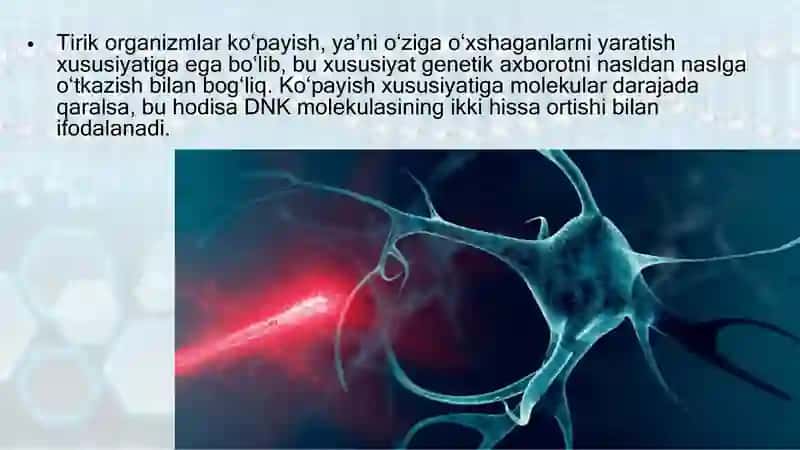 Hujayra tiriklikning irsiy birligi 2