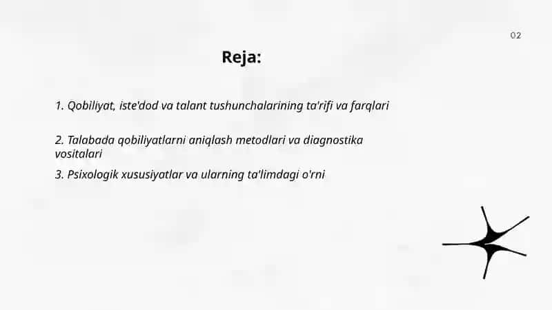 Qobiliyat, iste'dod va talant tushunchalarining ta'rifi va farqlari 2