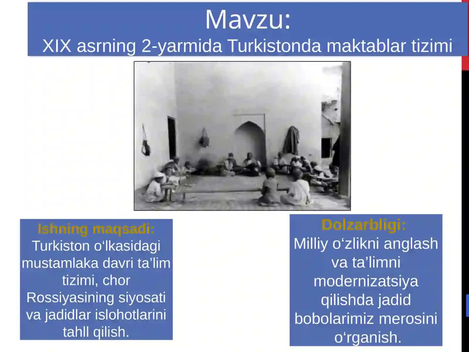 19-asrning 2-yarmida Turkistonda maktablar 2