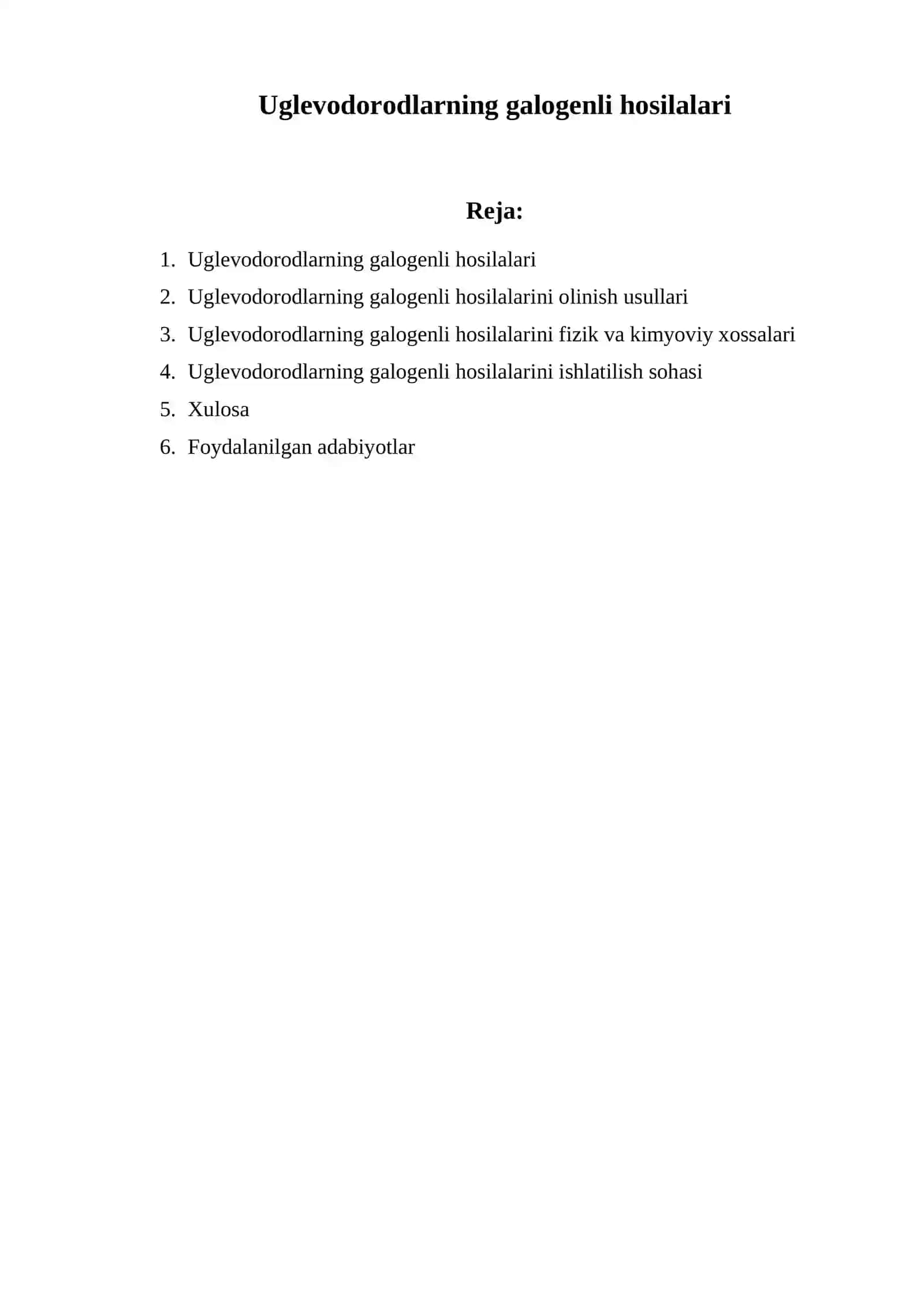 Uglevodorodlarning galogenli hosilalari 2