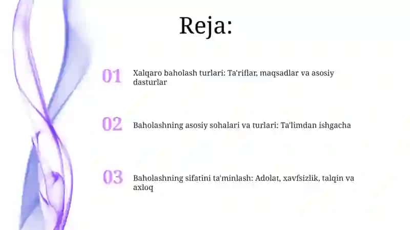 Xalqaro baholash turlari 2