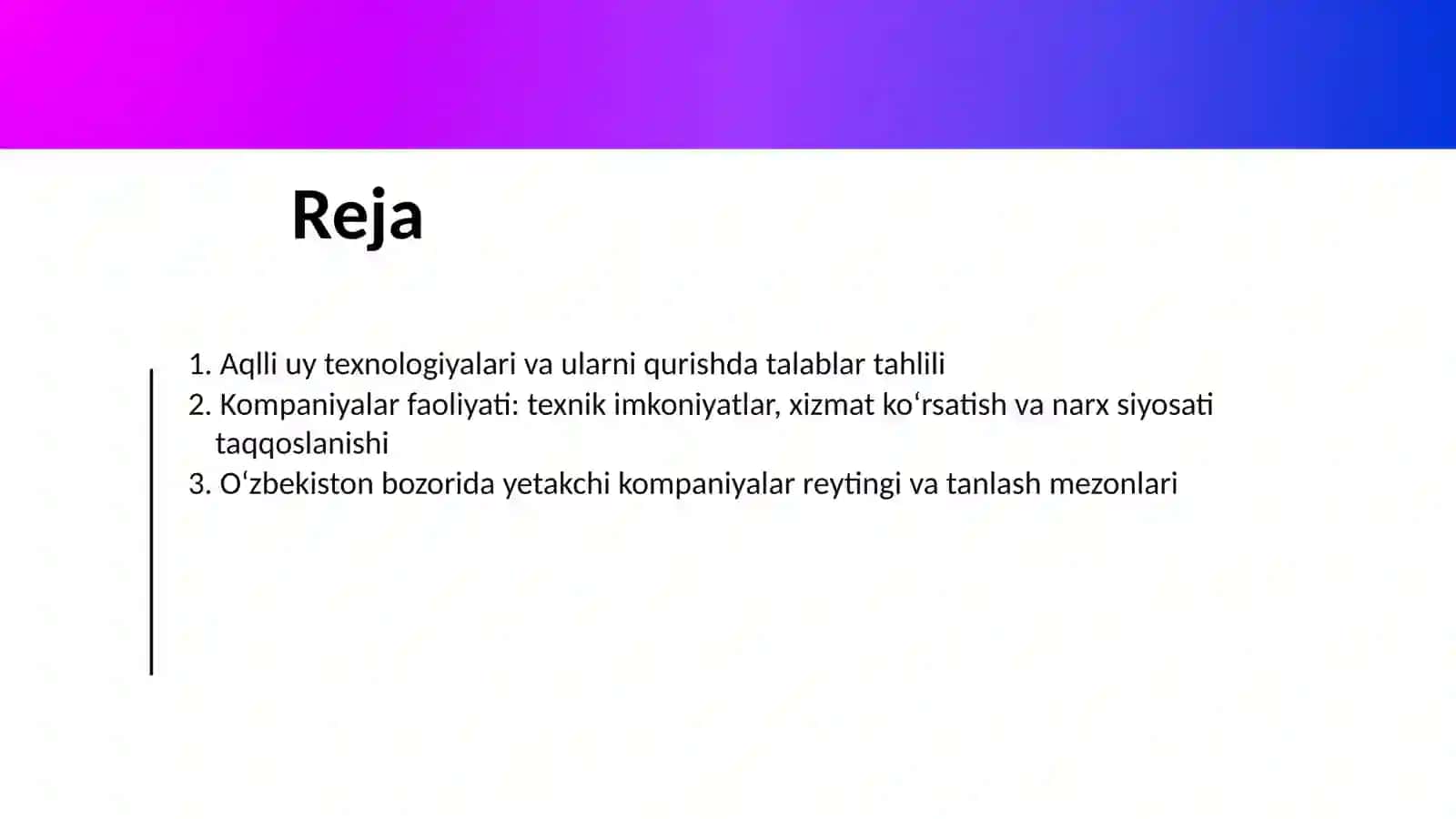 Aqlli uy texnologiyalari 2