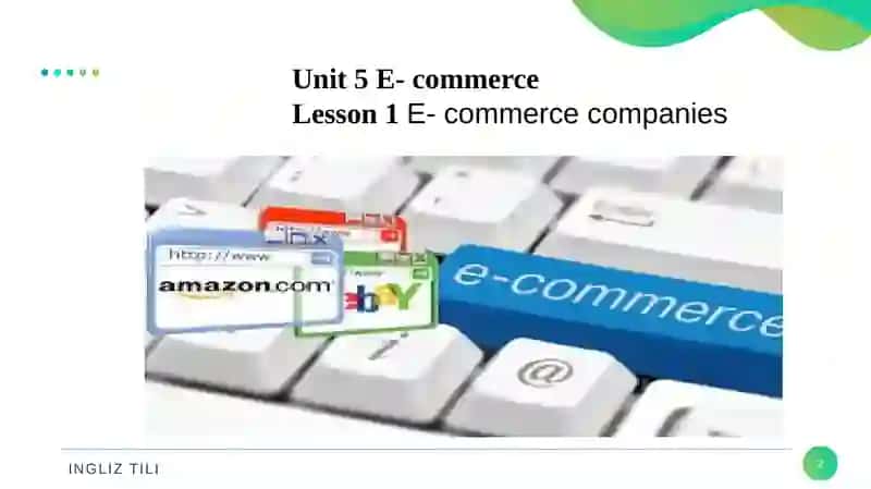 E-commerce Lesson 1 2