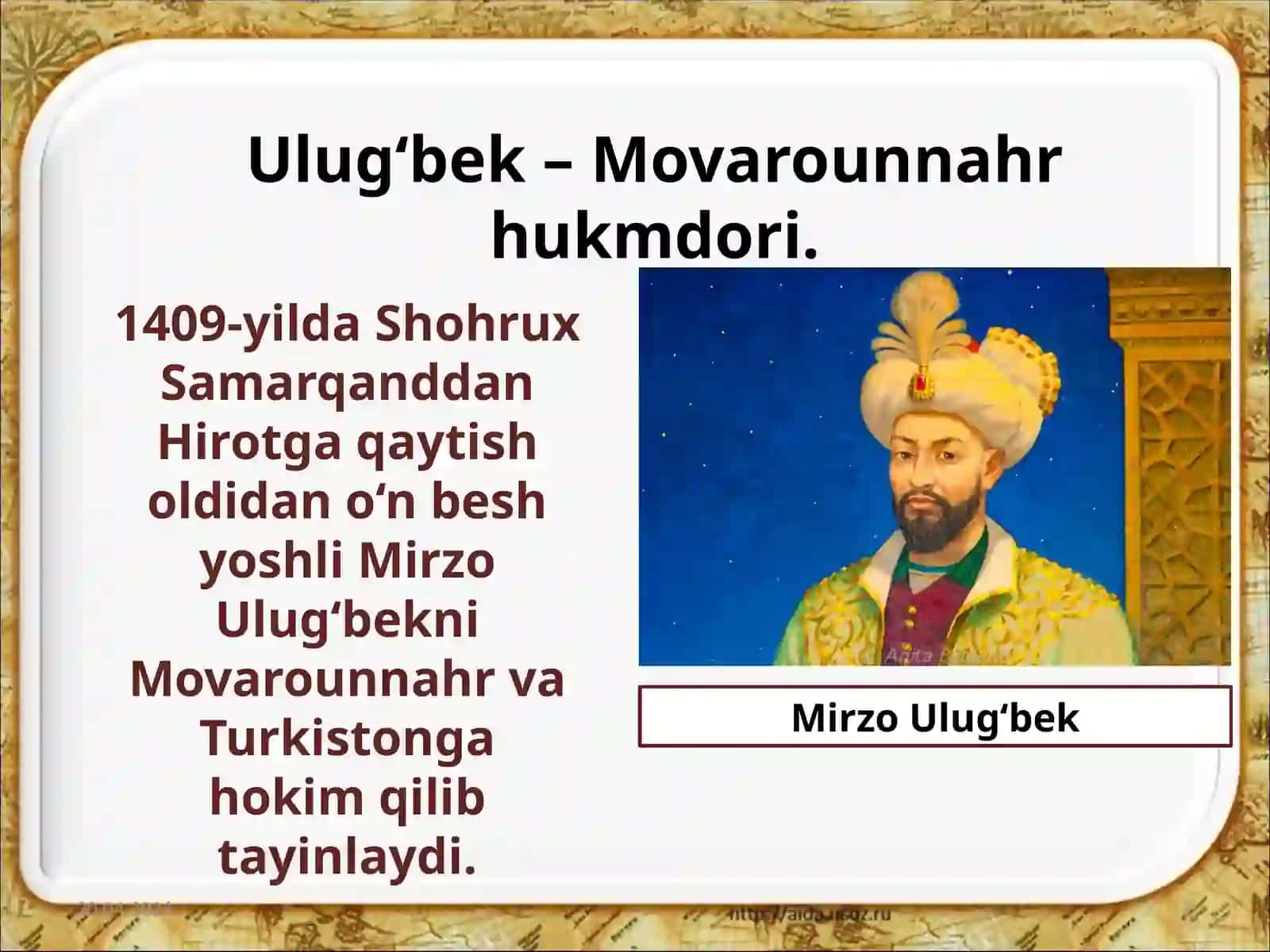7-sinf O'zbekiston tarixi O'rta Osiyo xalqlari turk xoqonlogi davrida 2